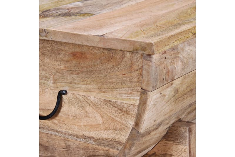 Soffbord i massivt mangoträ 88x50x40 cm - Brun - Soffbord