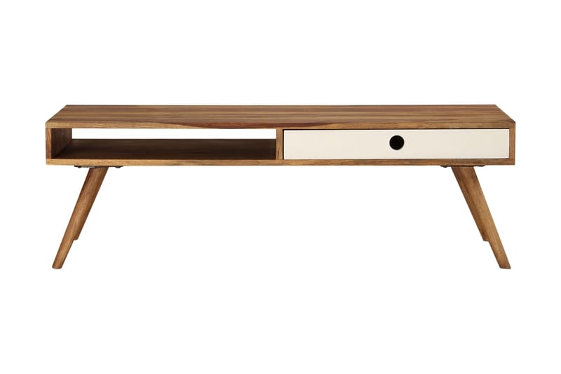 Soffbord i massivt sheshamträ 110x50x35 cm - Soffbord