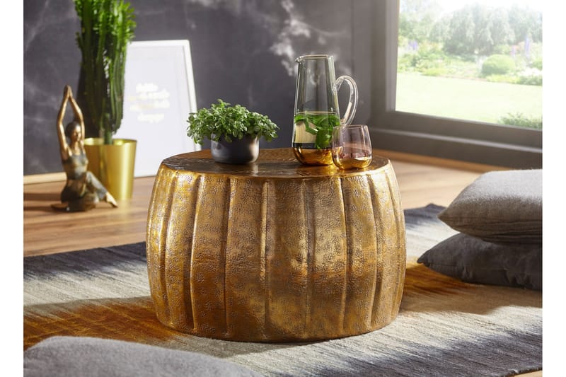 Soffbord Juliuz 60 cm Runt - Guld - Möbler - Bord & matgrupp - Soffbord