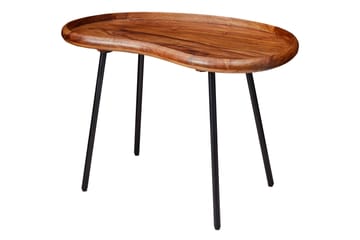 Soffbord Kagley 79 cm Njurformat - Massivt Trä/Svart - Möbler - Bord & matgrupp - Soffbord