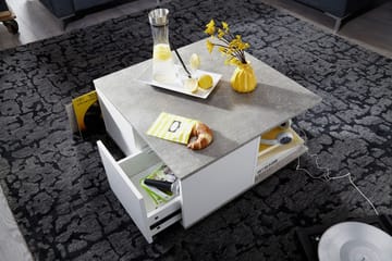 Soffbord Kanakares 70 cm - Vit - Möbler - Bord & matgrupp - Soffbord