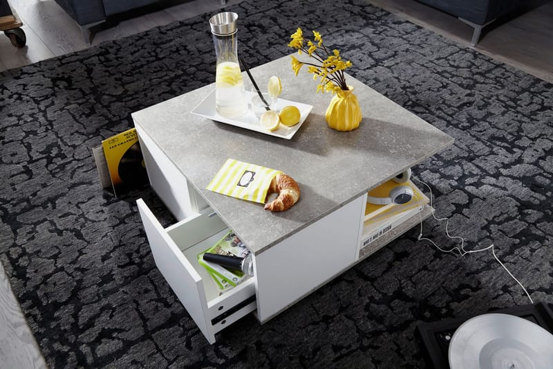 Soffbord Kanakares 70 cm - Vit - Möbler - Bord & matgrupp - Soffbord