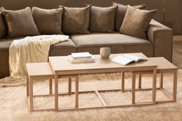 Soffbord Klemens 120 cm - Bok/Beige - Möbler - Bord & matgrupp - Soffbord