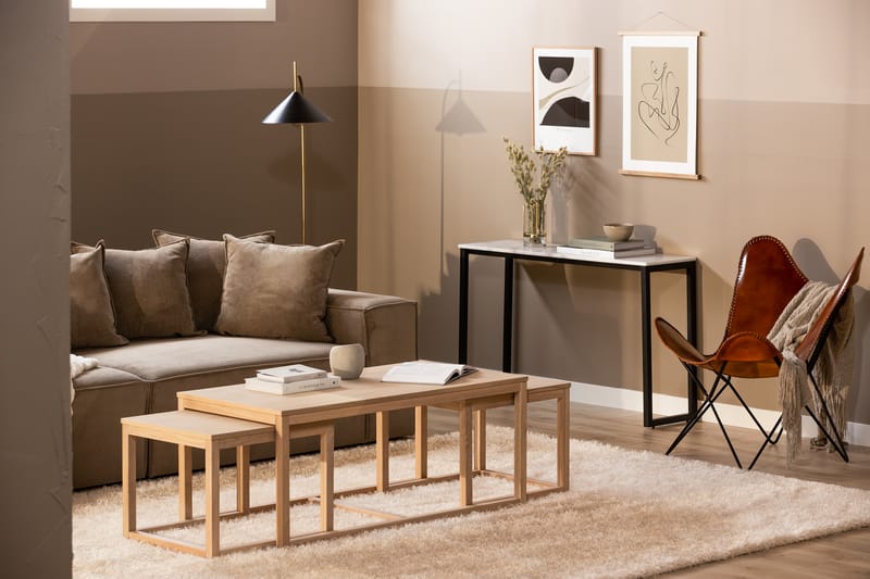 Soffbord Klemens 120 cm - Bok/Beige - Möbler - Bord & matgrupp - Soffbord