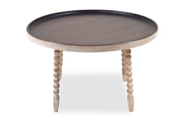 Soffbord Knoxville 90 cm Runt - Mörkbrun/Metall - Möbler - Bord & matgrupp - Soffbord