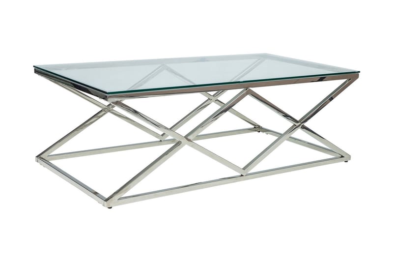 Soffbord Kyodo 120 cm - Glas/Silver - Soffbord