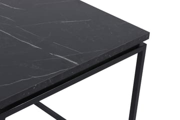 Soffbord Leylak 45 cm Marmormönster - Svart - Möbler - Bord & matgrupp - Soffbord