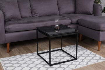 Soffbord Leylak 45 cm Marmormönster - Svart - Möbler - Bord & matgrupp - Soffbord