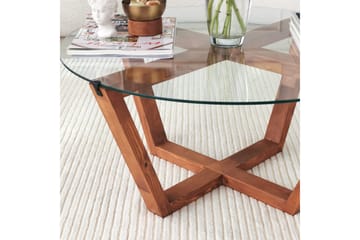 Soffbord Lilya 75x35x75 cm - Brun - Möbler - Bord & matgrupp - Soffbord