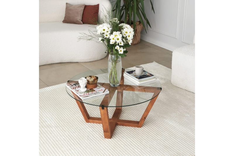 Soffbord Lilya 75x35x75 cm - Brun - Möbler - Bord & matgrupp - Soffbord