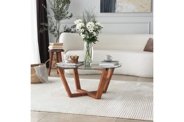 Soffbord Lilya 75x35x75 cm - Brun - Möbler - Bord & matgrupp - Soffbord