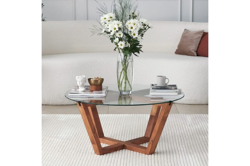 Soffbord Lilya 75x35x75 cm - Brun - Möbler - Bord & matgrupp - Soffbord
