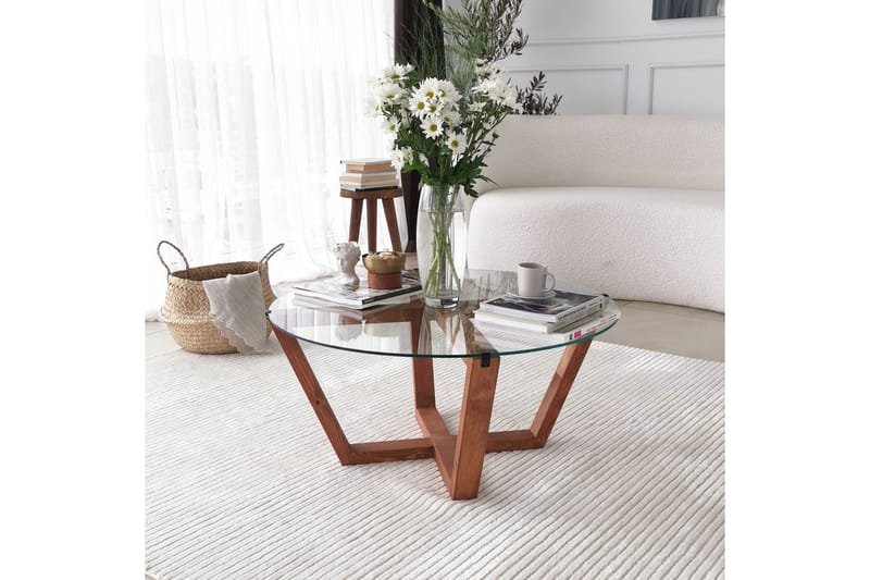 Soffbord Lilya 75x35x75 cm - Brun - Möbler - Bord & matgrupp - Soffbord