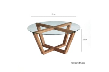 Soffbord Lilya 75x35x75 cm - Brun - Möbler - Bord & matgrupp - Soffbord