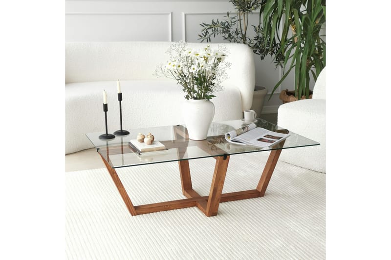 Soffbord Lonaste 105x35x105 cm - Brun - Möbler - Bord & matgrupp - Soffbord