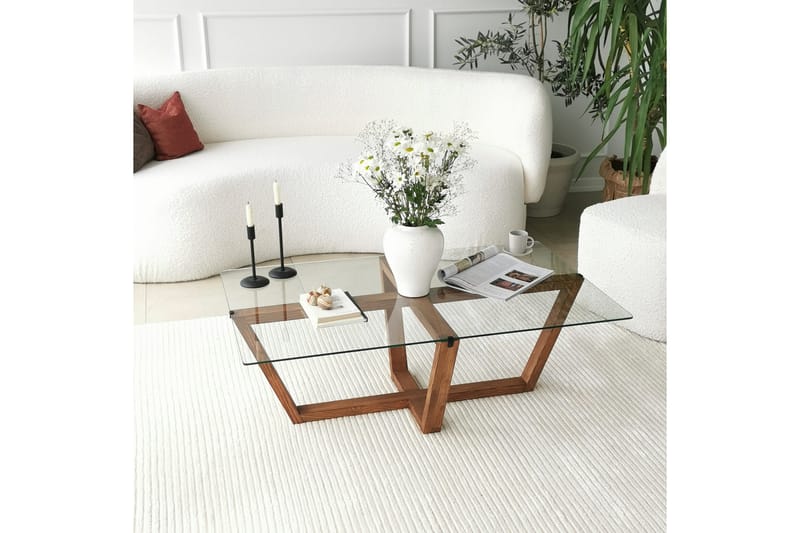 Soffbord Lonaste 105x35x105 cm - Brun - Möbler - Bord & matgrupp - Soffbord