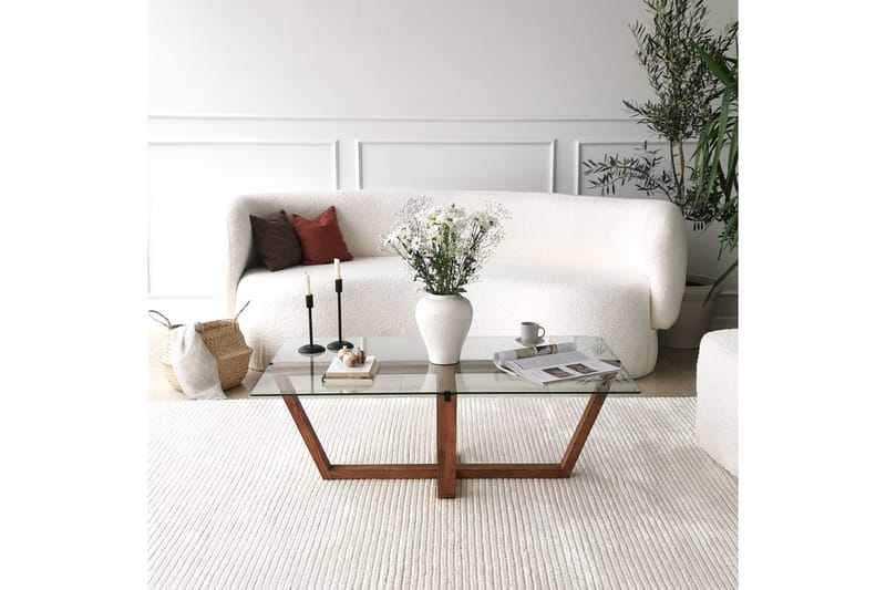 Soffbord Lonaste 105x35x105 cm - Brun - Möbler - Bord & matgrupp - Soffbord