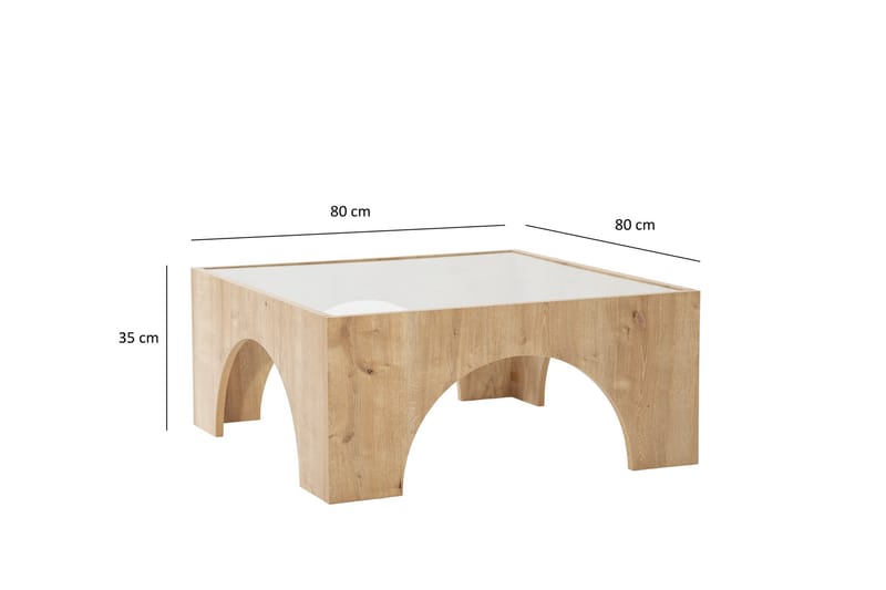Soffbord Lowan 80 cm - Ek - Möbler - Bord & matgrupp - Soffbord