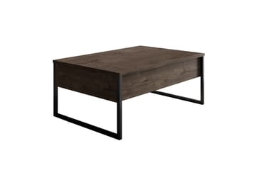 Soffbord Luxe 90x40 cm Brun/Svart