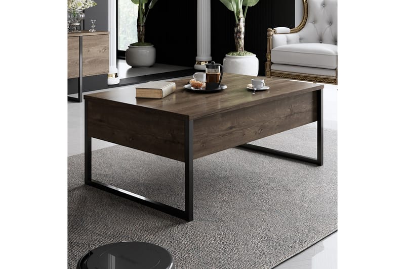 Soffbord Luxe 90x40 cm Brun/Svart - Hanah Home - Möbler - Bord & matgrupp - Soffbord