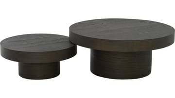 Soffbord Malvik 41 cm / Ø98 cm - Brunlackad ek - Möbler - Bord & matgrupp - Soffbord