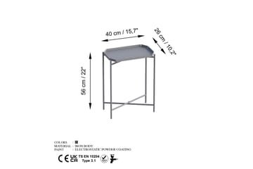 Soffbord Mamta 26 cm - Grå - Möbler - Bord & matgrupp - Soffbord
