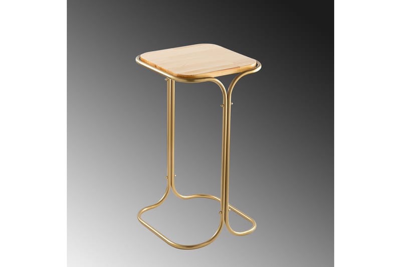 Soffbord Mamta 30 cm - Guld/Natural - Möbler - Bord & matgrupp - Soffbord