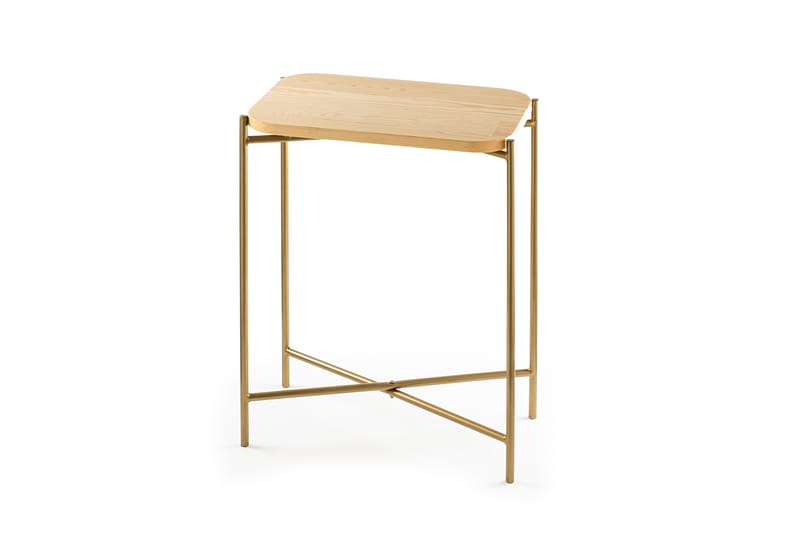 Soffbord Mamta 40 cm - Guld/Natural - Möbler - Bord & matgrupp - Soffbord
