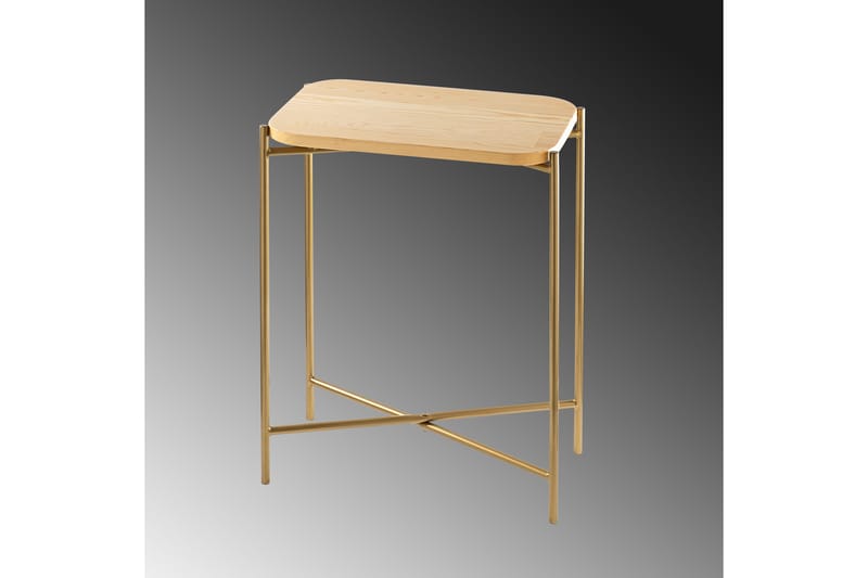 Soffbord Mamta 40 cm - Guld/Natural - Möbler - Bord & matgrupp - Soffbord