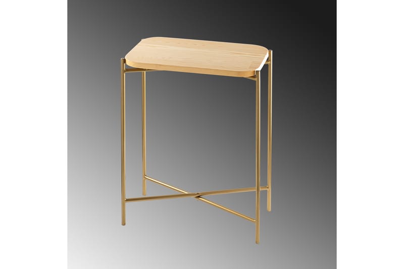 Soffbord Mamta 40 cm - Guld/Natural - Soffbord