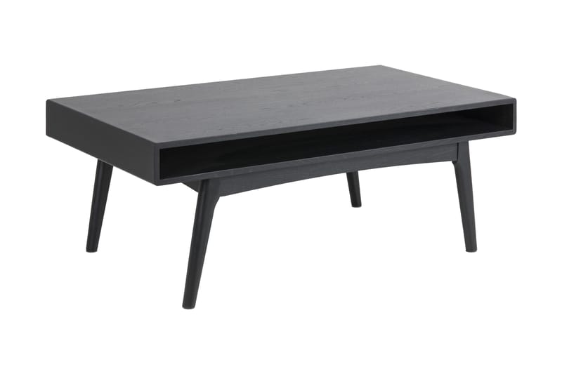 Soffbord Marte 130 cm med Förvaring Hylla - Svart/Grå - Möbler - Bord & matgrupp - Soffbord