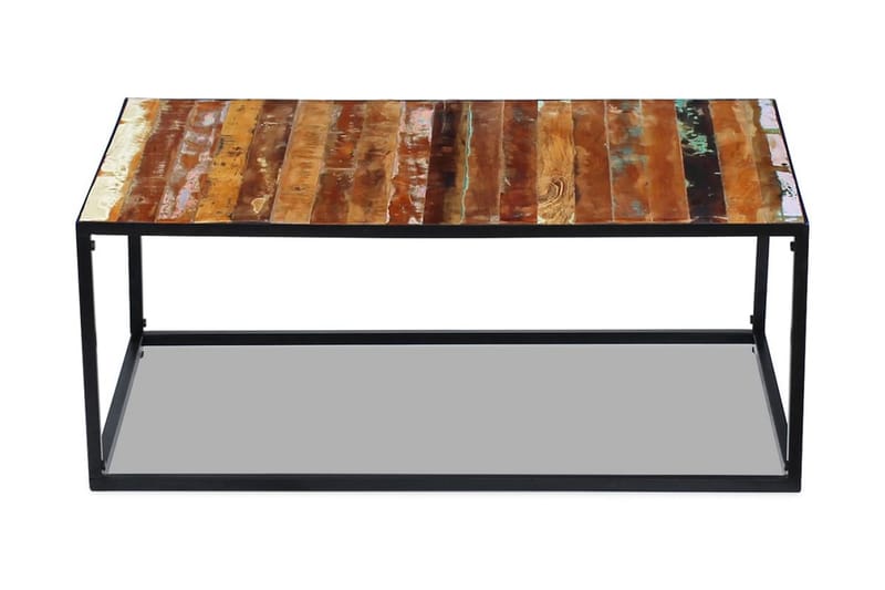 Soffbord massivt återvunnet trä 100x60x40 cm - Flerfärgad - Soffbord