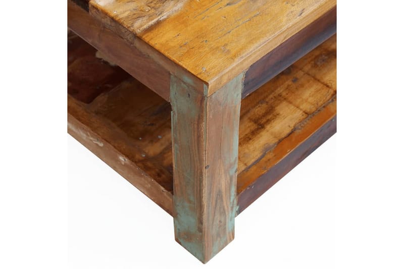 Soffbord massivt återvunnet trä 90x45x35 cm - Brun - Soffbord