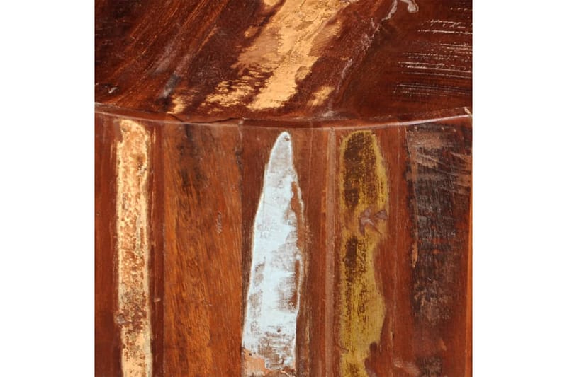 Soffbord massivt återvunnet trä rund - Brun - Soffbord