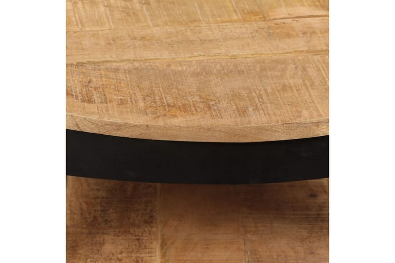 Soffbord massivt grovt mangoträ 65x32 cm - Brun - Soffbord