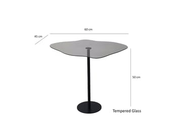Soffbord Mavericka 60x45x60 cm Oval - Svart - Möbler - Bord & matgrupp - Soffbord
