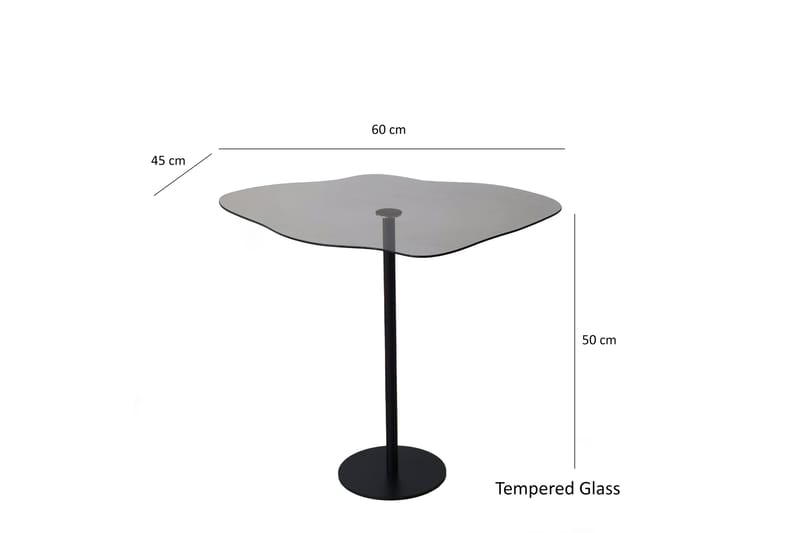 Soffbord Mavericka 60x45x60 cm Oval - Svart - Möbler - Bord & matgrupp - Soffbord