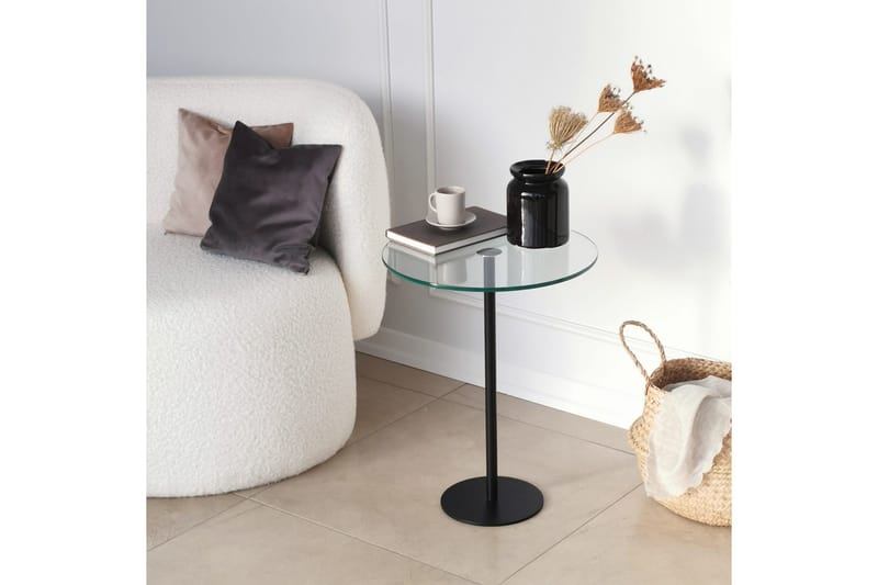 Soffbord Mesjö 40x50x40 cm Runt - Svart - Möbler - Bord & matgrupp - Soffbord