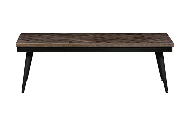 Soffbord Mibelle 120 cm - Teak/Svart Järn - Soffbord