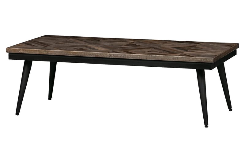 Soffbord Mibelle 120 cm - Teak/Svart Järn - Soffbord