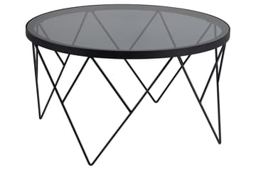 Soffbord Mintu 80 cm Rund - Grå - Möbler - Bord & matgrupp - Soffbord
