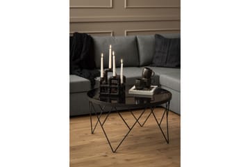Soffbord Mintu 80 cm Rund - Grå - Möbler - Bord & matgrupp - Soffbord