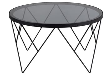 Soffbord Mintu 80 cm Rund - Grå - Möbler - Bord & matgrupp - Soffbord