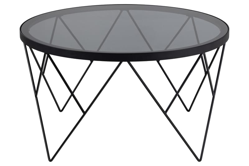 Soffbord Mintu 80 cm Rund - Grå - Möbler - Bord & matgrupp - Soffbord