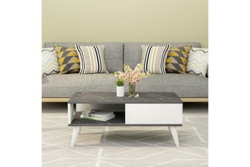 Soffbord Mumpher 90x40x90 cm - Svart/Vit - Möbler - Bord & matgrupp - Soffbord