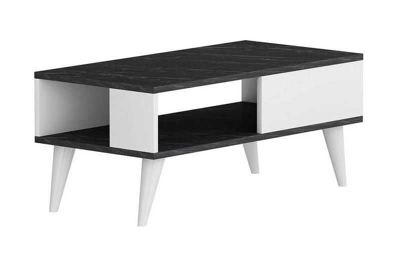 Soffbord Mumpher 90x40x90 cm - Svart/Vit - Möbler - Bord & matgrupp - Soffbord