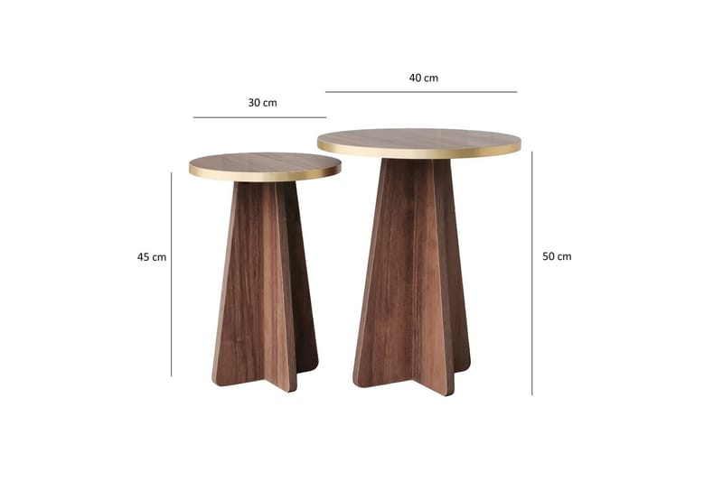 Soffbord Munne 40 cm - Valnöt - Möbler - Bord & matgrupp - Soffbord