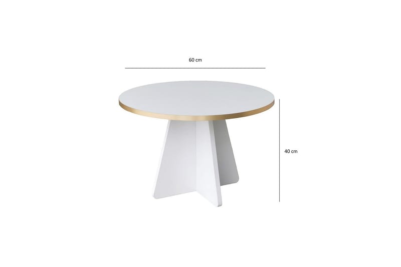 Soffbord Munne 60 cm - Vit - Möbler - Bord & matgrupp - Soffbord