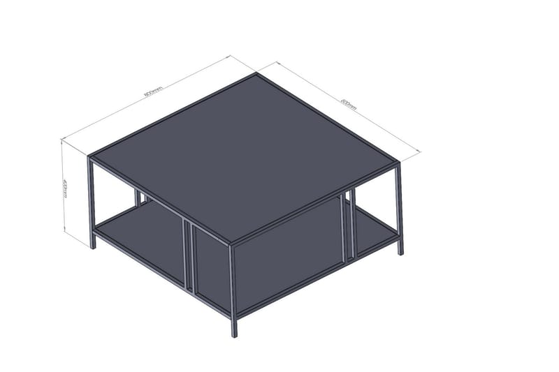 Soffbord Nar 80 cm - Svart - Möbler - Bord & matgrupp - Soffbord