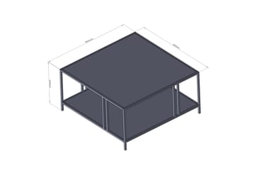 Soffbord Nar 80 cm - Svart - Möbler - Bord & matgrupp - Soffbord